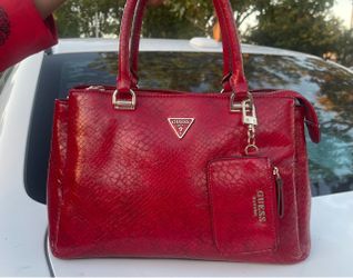 GUESS Red patent Hand Bag $25
