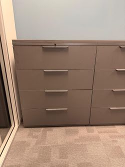 Haworth 54" Tall Triple 4-Drawer Lateral Filing Cabinet