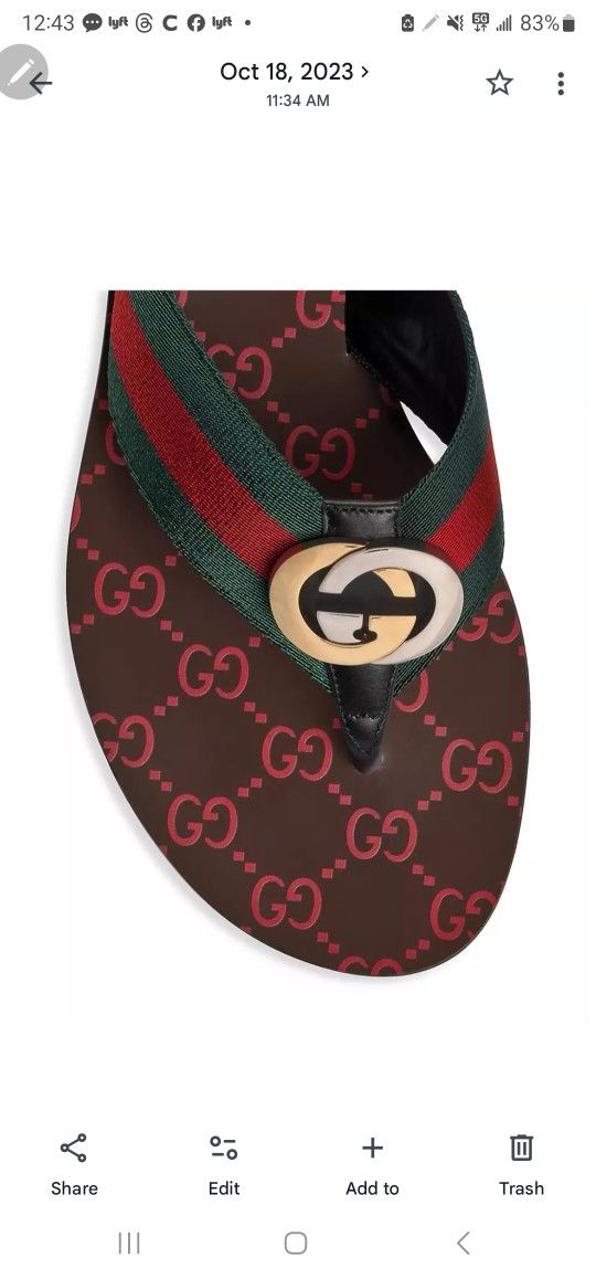 Last Chance!!!!! These Are The Sandal ! Gucci ! NOT FAKE!