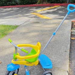 smarTrike Lollipop, 3-in-1 Toddler Tricycle 15M+ - Yellow-Green-Blue