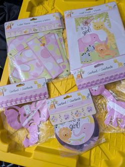 Pink It's a Girl Party Decorations