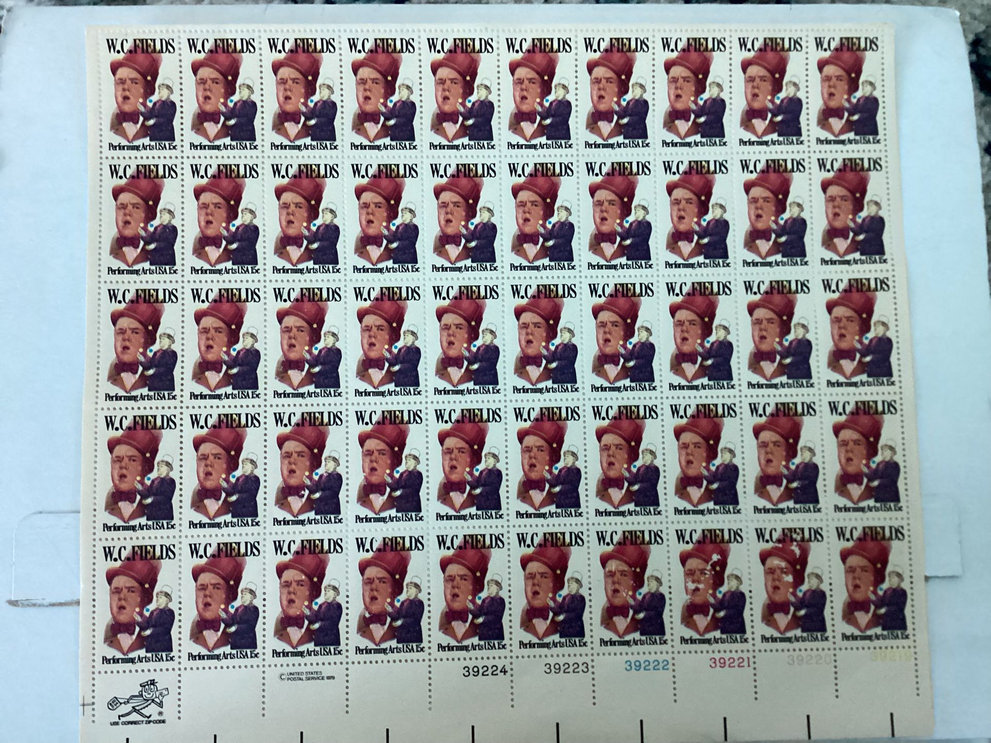 Brand New Plate Full Stamp Block and 4 Stamps Block  Plate