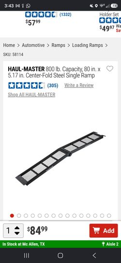 Haul Master Foldable Steel Ramps