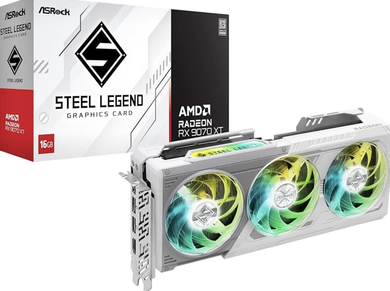 Asrock Graphics Board Steel Legend RX 9070 XT 16GB AMD Radeon AX