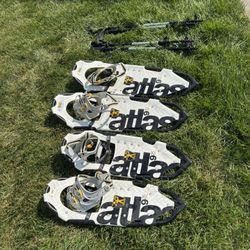 Two Sets Of Atlas Snowshoes 