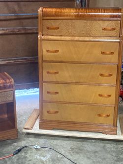 Art Deco Waterfall Dresser