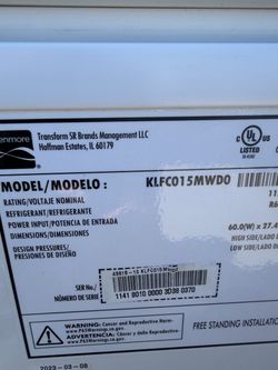 Kenmore Chest Freezer 14.8 Cu. Ft. – Excellent Condition