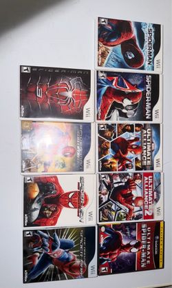 Spider-Man Nintendo Wii Game Bundle (10 Games)