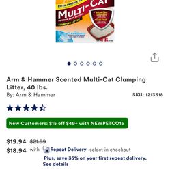 Multicat Cat Litter 40lbs
