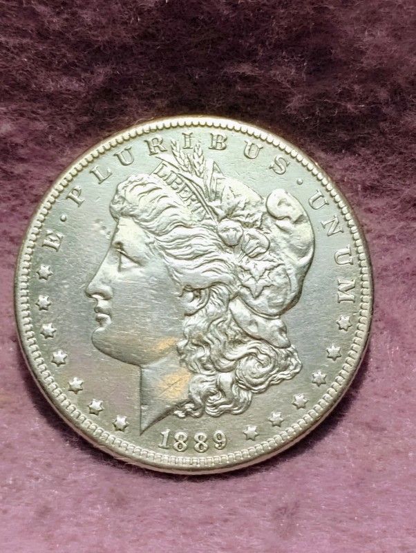 1889-CC MORGAN SILVER DOLLAR