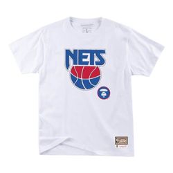 Size Large - Mitchell And Ness A Bathing Ape Bape Shirt NBA Basketball New Jersey Nets Supreme Yeezy Off White Fear Of God 