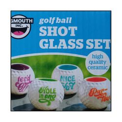 Gold Ball Shot Glass Gift Set