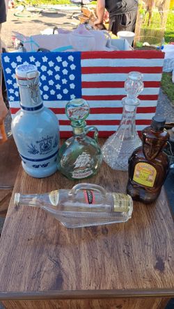 Vintage Liquor Bottle Collection – Set of 5