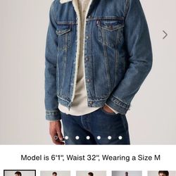 Levi’s Type III Sherpa Trucker Jacket Men’s Size XL