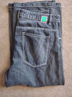 Zumiez Wide Leg Baggy Black Jeans