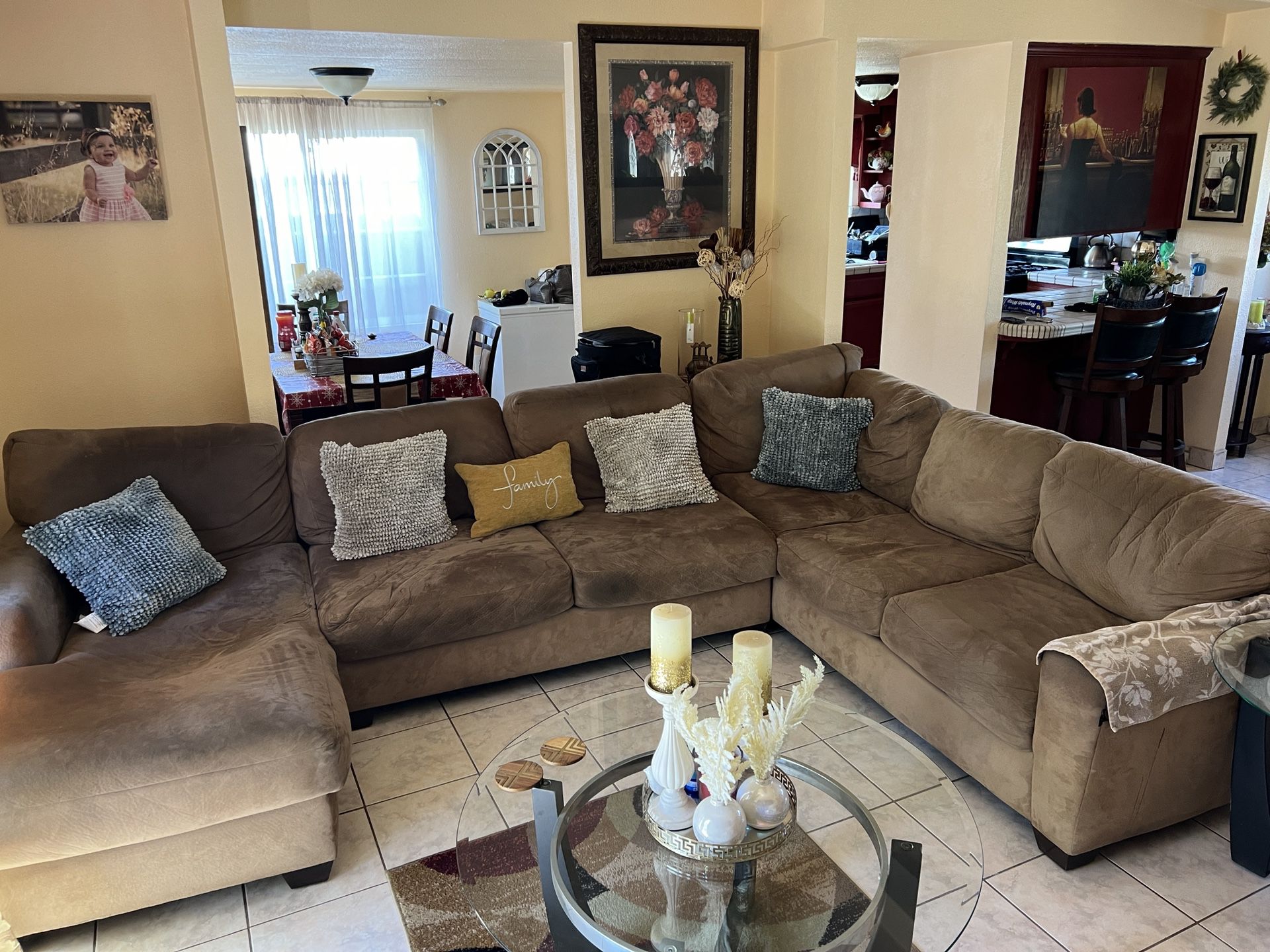 Large Sofa Set W/couch For Sell