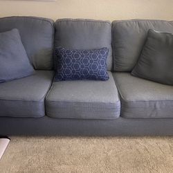 Grey/Blue Couch 
