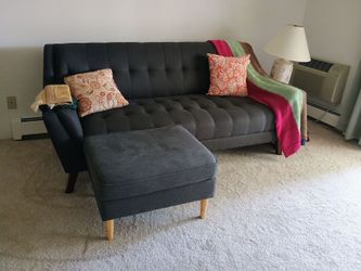 Sofa couch and ottoman