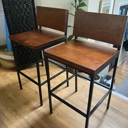 Beautiful barstools - dark wood/minimalist