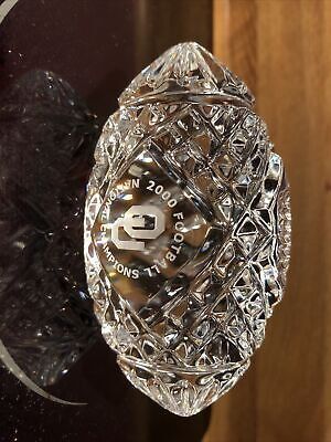Waterford Crystal Oklahoma Sooners 2000 National champions
