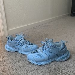 balenciagas baby blue size 8