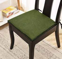 4, army green memory foam seat cushions