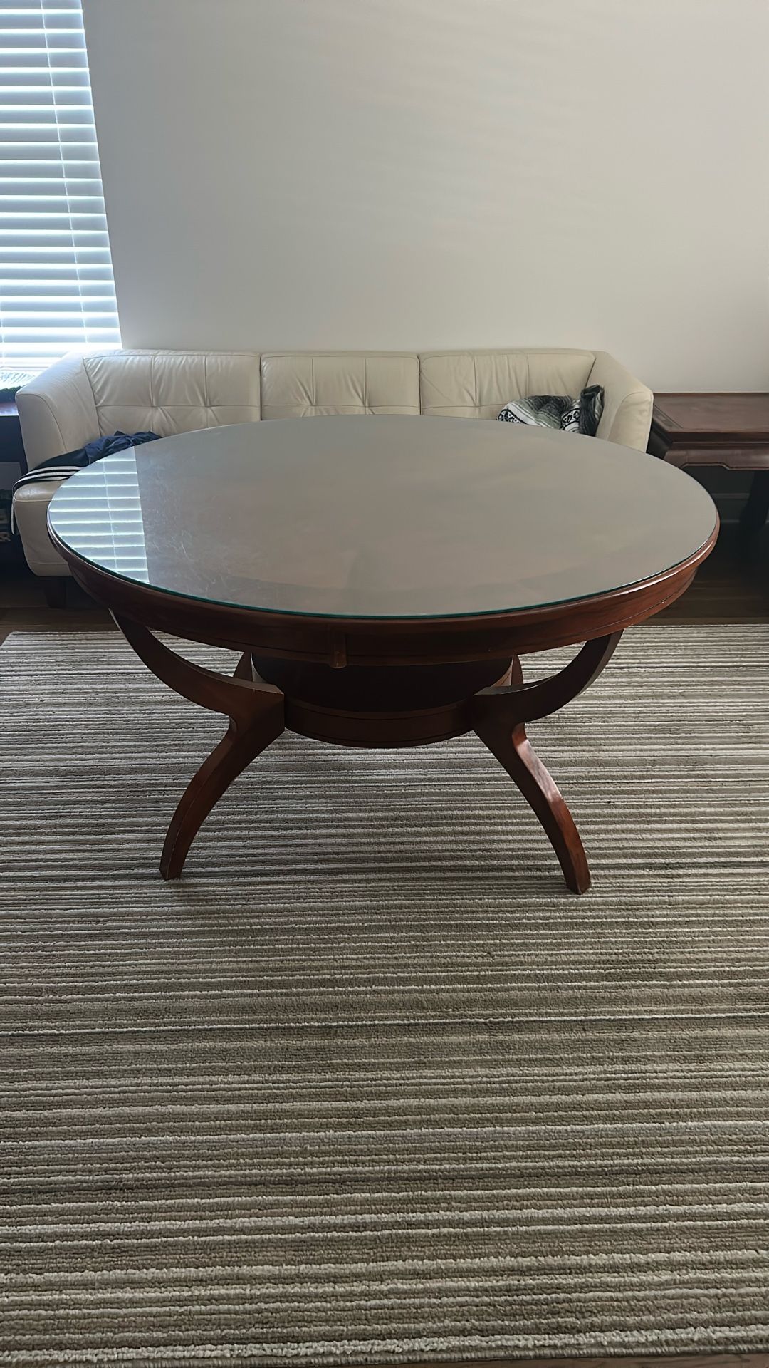 Beautiful Dining Room Circle Table (Glass Top Included)