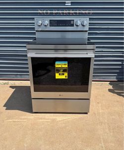 New!! 30 in., 6.3 cu. ft. Smart Wi-Fi True Convection Insta View 5-Burner Electric Oven w/ Air Fry Prin