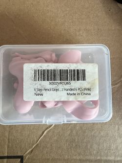 Pink 6 Step Pencil Grips 6 PCS