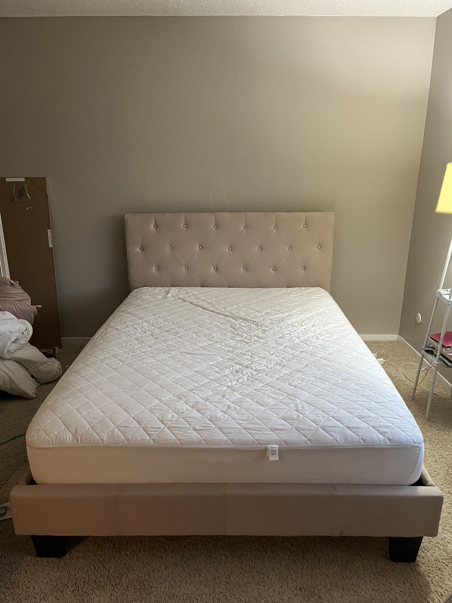 Queen Bed Frame & Mattress
