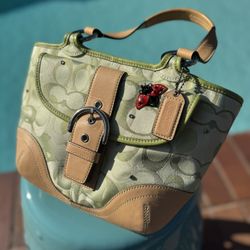 Limited edition Coach Lady Bug Purse with Swarovski Crystals Rare 