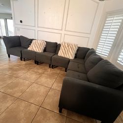 Gray Sectional Couches /Delivery available
