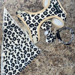 Xs Apricot Animal Print Dog Harness 