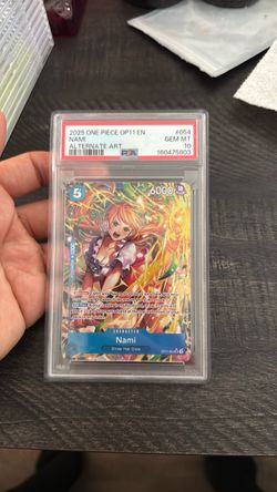 PSA 10 Nami Alternate Art One Piece OP11 #054