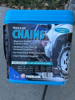 Peerless Truck & SUV Snow Chains – 1 Pair – #0322730
