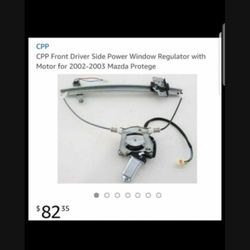 CPP Front Driver Side Power Window Regulator with Motor for 2002-2003 Mazda Protege