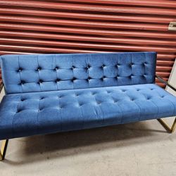 Goldfinger apartment sofa by Jonathan Adler