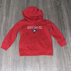 Nike Kids Just Do It Red Hoodie