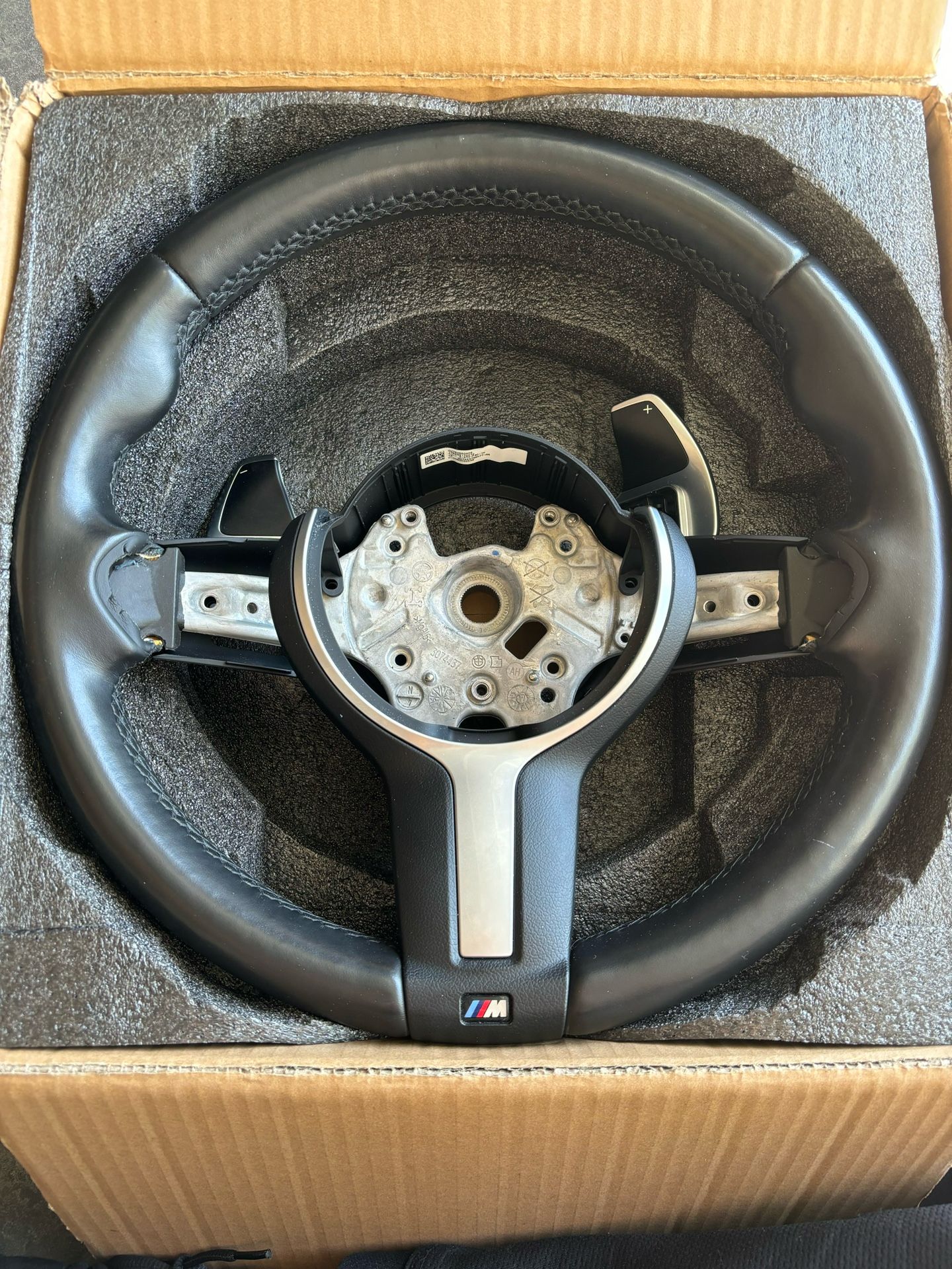 BMW F30 3 Series OEM M Sport Steering Wheel With Paddle Shifters. 