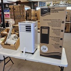 TCL PORTABLE AC 6K BTU 250 SQ FT COMPLETE IN BOX IN STOCK ONE YEAR WARRANTY SEVERAL AVAIL - PAYMENT OPTIONS