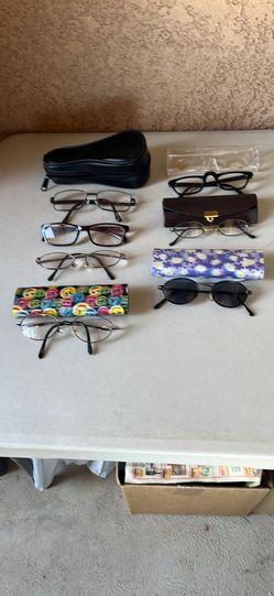 Total 7 pairs reading and bifocals glasses