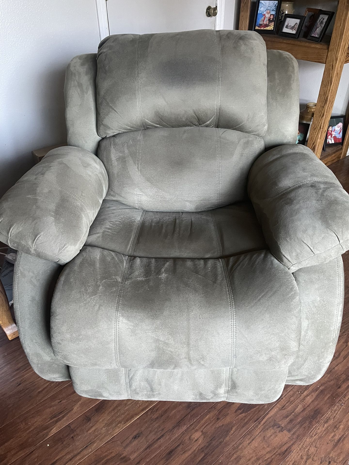 Nice Rocker/Recliner, Light Olive Green