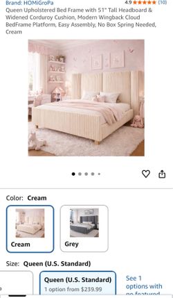 Queen bed frame only / no mattress/ new in box / firm price