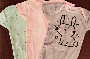 Gerber 3 Pack Onesies for Girl, 6-9 Months