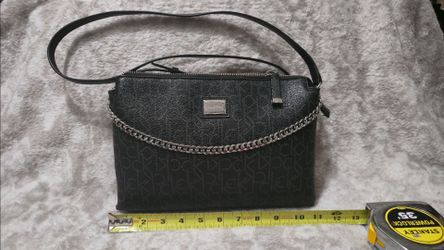 Calvin Klein Black Monogram Crossbody Bag