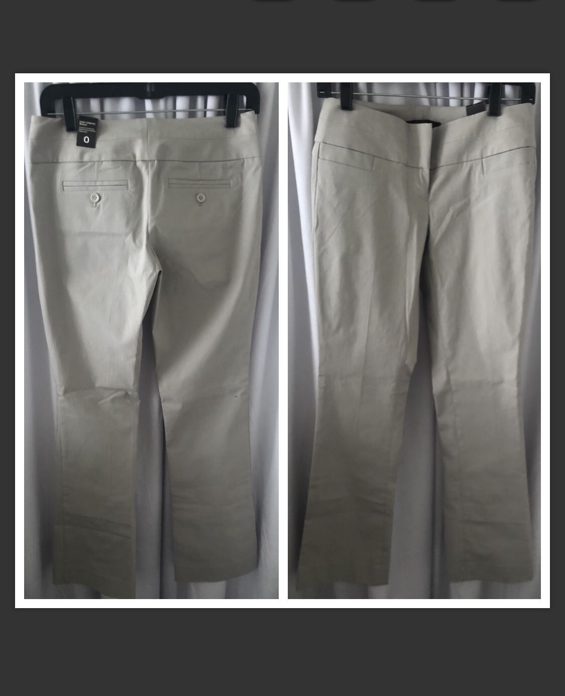 The Limited Bootcut Exact Stretch Pants In Khaki Tan *BRAND NEW