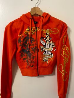 Ed Hardy cropped zip up