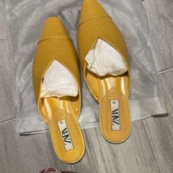 Zara Mustard Flats 