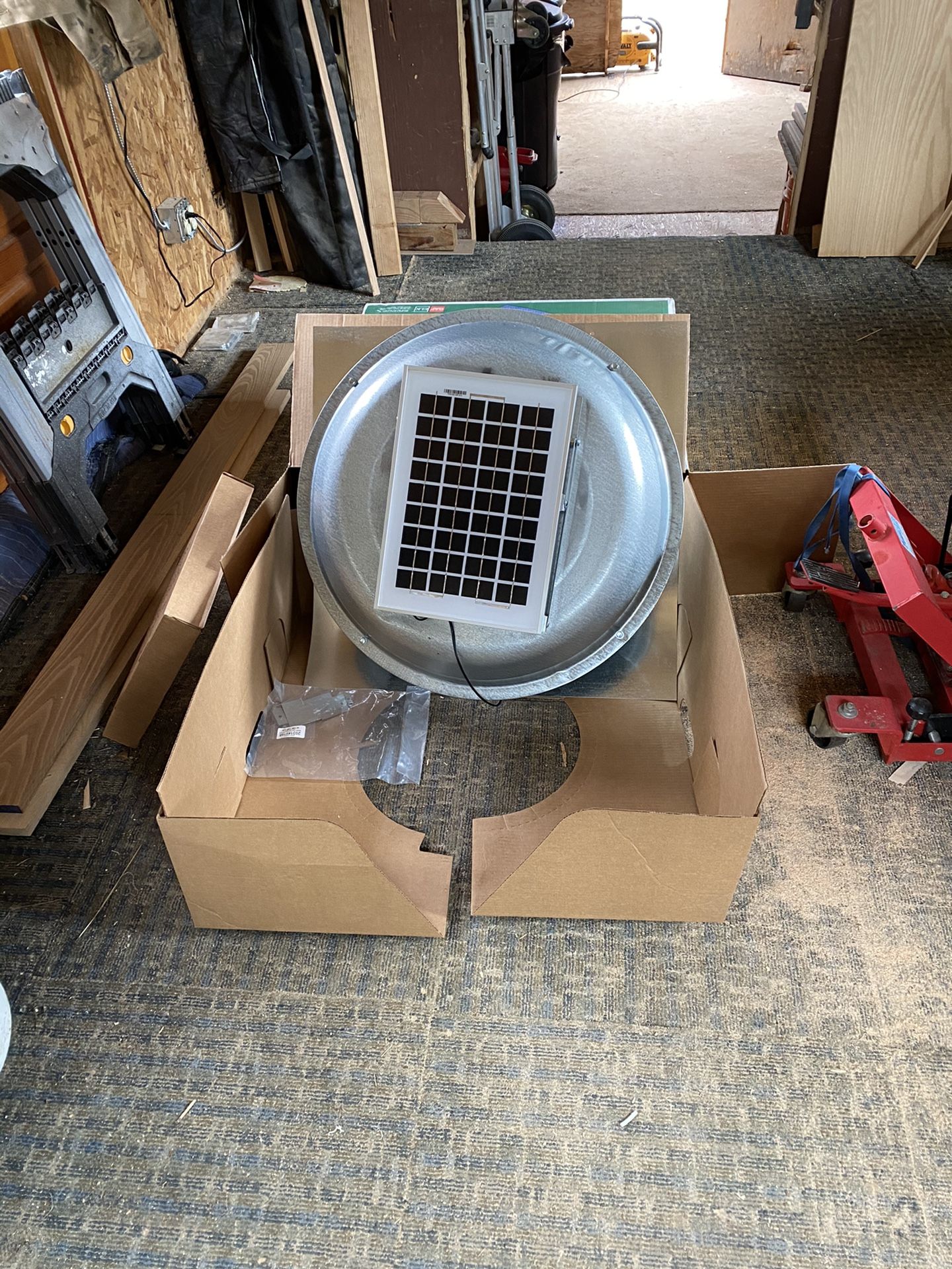 Solar powered roof vent