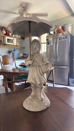 Girl with Umbrella Decorative Figurine